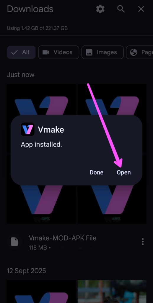 Vmake Ai APK Open And Use